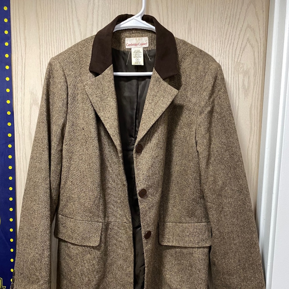 Vintage Cambridge Country Size  14  Brown Women’s  Blazer Jacket